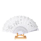 Ladies Elegant Lace Fan Lightweight Durable Stylish Accessory for Weddings and Parties