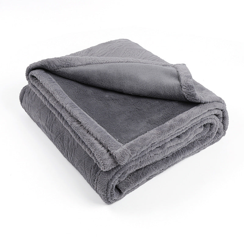 Women's Ultra-Soft Fleece Blanket Harrow Quilted Cozy Throw Blanket Large Size