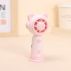 Mini Rechargeable Handheld Fan Bear-Themed Portable Quiet Personal Fan