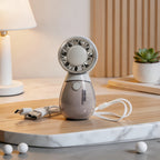 Portable Handheld Fan with Bear Design USB Rechargeable Lightweight Personal Fan