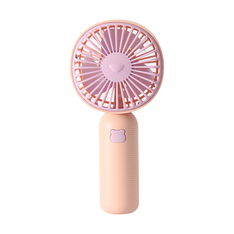 Compact Handheld Fan with Quiet Brushless Motor and Removable Stand Ergonomic Grip
