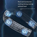 Rechargeable Bladeless Neck Fan Portable Wireless Quiet Personal Cooling Unisex One Size