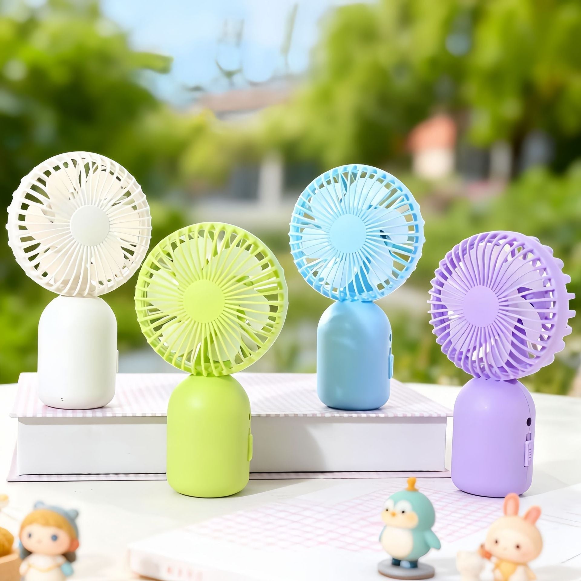 Portable USB Handheld Fan Flexible Adjustable Design Lightweight Quiet Personal Cooling