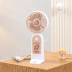 Portable USB Desk Fan Compact Lightweight Quiet Operation Fun Design for Office Home Travel