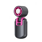 Portable Handheld Cooling Fan with Digital Display Rechargeable Foldable Compact Design