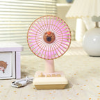 Portable USB Table Fan Ladies Pineapple Design Lightweight Quiet Adjustable Speeds