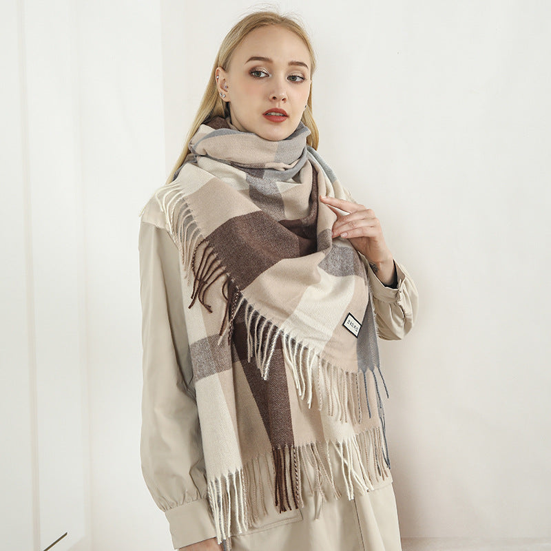 Ladies Fashionable Scarf Soft Material Long Size with Elegant Fringes