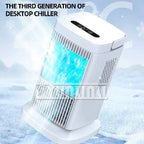 Desktop Micro Cooler USB Powered Evaporative Personal Fan with Touch Control and Adjustable Tilt
