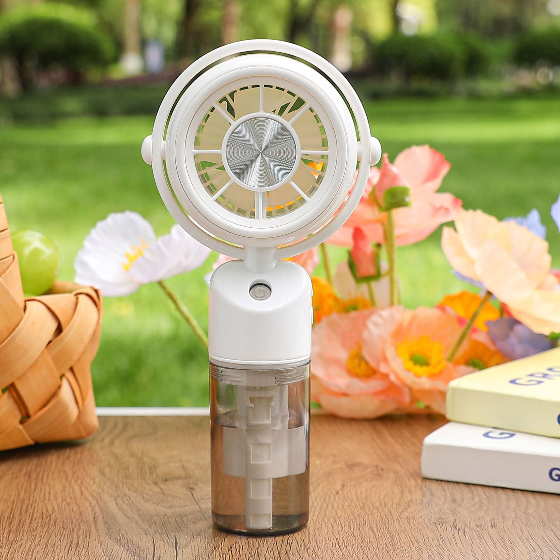 Mist Cooling Handheld Fan Rechargeable Portable Personal Fan with Misting Function