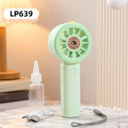 Portable Mini Handheld Fan with USB Rechargeable Misting Function Lightweight for Women