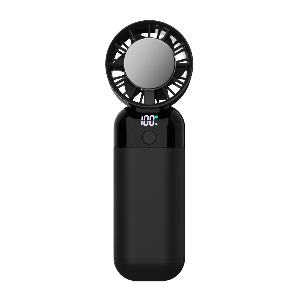 Portable Mini Air Cooler for Women USB Rechargeable Personal Fan with LED Display and Multiple Speeds