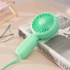 Portable USB Mini Fan with Ergonomic Handle Lightweight Quiet Personal Cooler