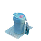 Insulated Water Bottle Unisex BPA-Free Plastic Leakproof with Carrying Strap and Click Lid