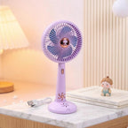 Harrow Portable USB Rechargeable Table Fan 3 Speeds Low Noise Compact Design