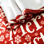 Women's Christmas Blanket Soft Microfiber Festive Tree and Gift Design Cozy Throw