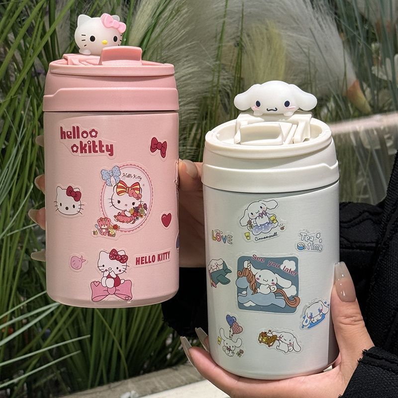 Insulated Travel Mug for Women BPA-Free Plastic Leak-Proof Lid Hot and Cold Beverage Cup