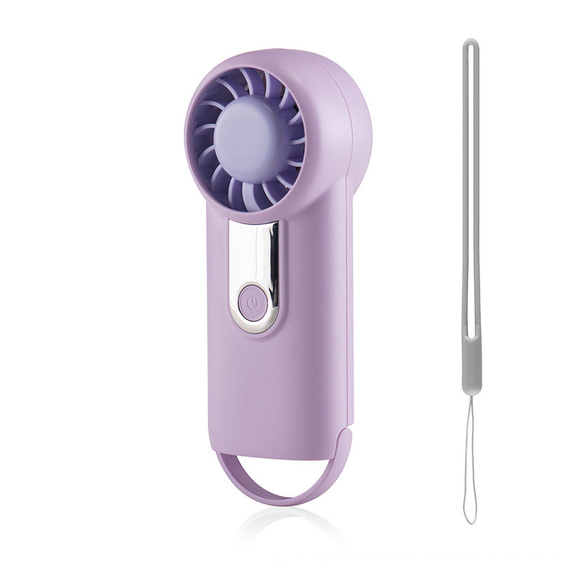 Ladies Portable Mini Fan with Handle USB Rechargeable Quiet Operation