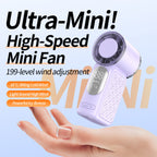 Harrow Portable Fan Rechargeable Quiet Compact Personal Fan with Adjustable Speed and LED Display