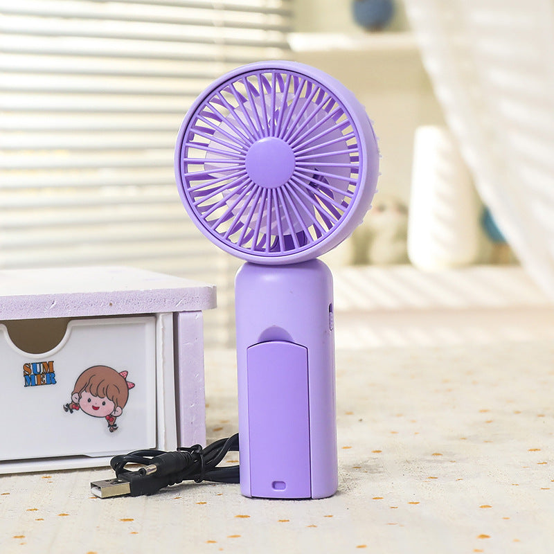Portable Mini Handheld Fan USB Rechargeable Quiet Operation Ergonomic Design Adjustable Rotation