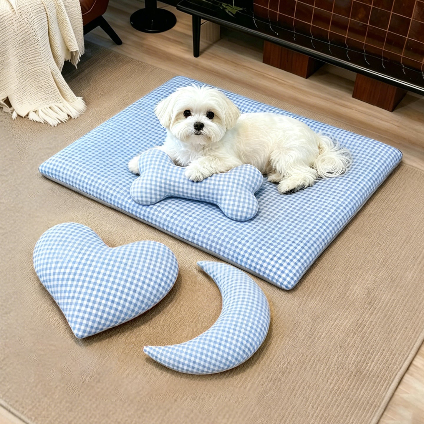 Harrow Luxury Cat Bed with Ergonomic Cushion Non-Slip Base and Washable Cover