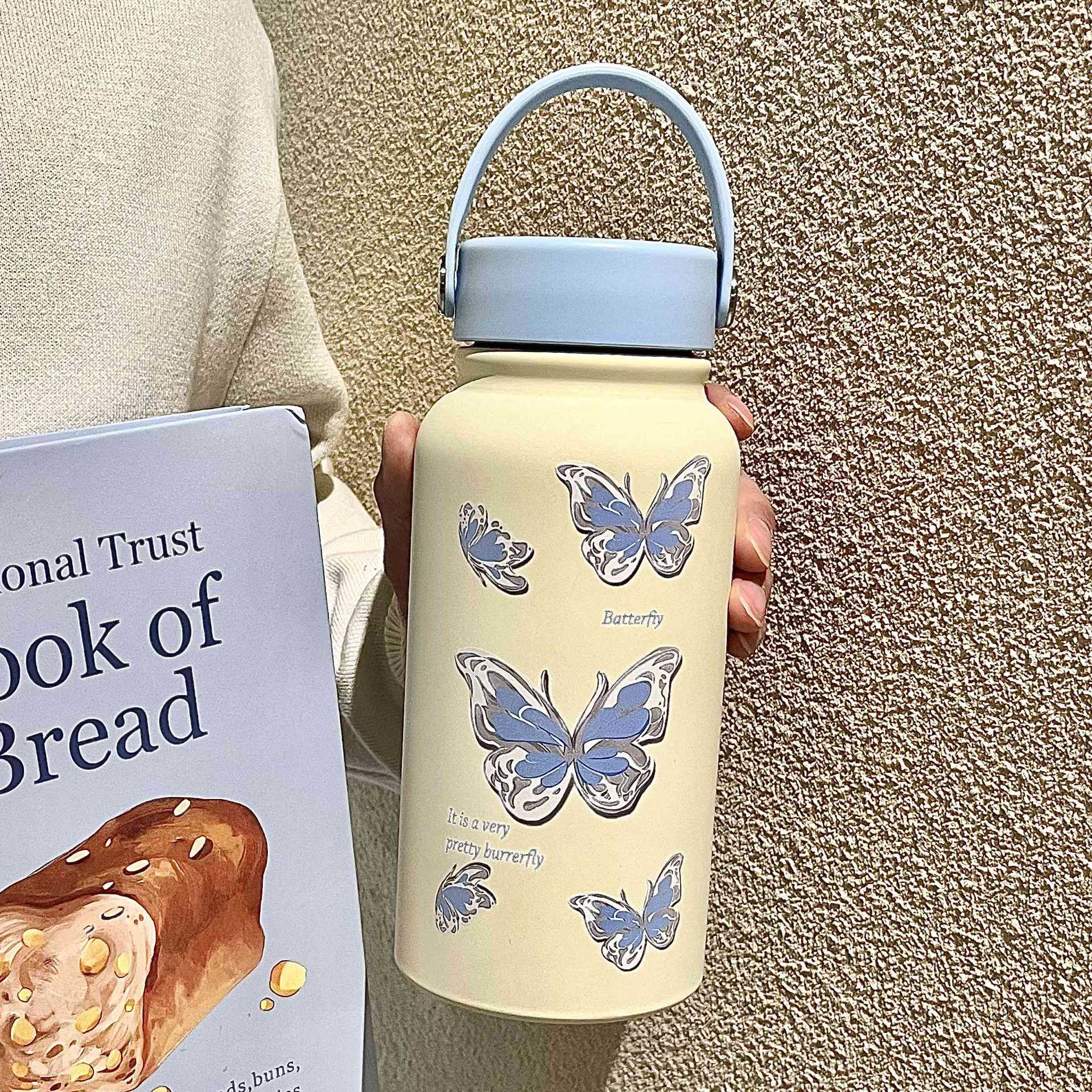 Insulated Stainless Steel Water Bottle with Hello Kitty Design for Women