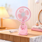 Unisex Table Fan with Clip Portable 3-Speed Adjustable 360° Swivel Quiet Operation
