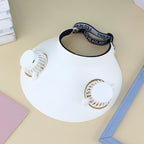 Unisex Portable Cooling Fan Hood Lightweight Wearable with Dual Fans and Adjustable Speed