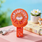 Portable Handheld Fan with Cute Chicken Design USB Rechargeable Wristband Cooler