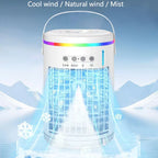 Portable Evaporative Air Cooler USB Powered Compact Personal Fan with Remote and LED Mood Light