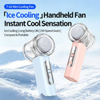 Portable Mini Air Cooler with HD Digital Display Compact Personal Fan for Women
