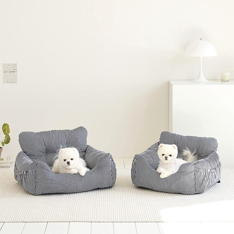 Harrow Pet Seat Cushion Durable Breathable Non-Slip Removable Cover for Home Car Camping