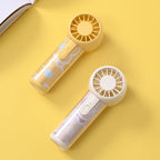 Portable Mini Hand Fan USB Rechargeable Quiet Handheld Fan with Adjustable Speeds