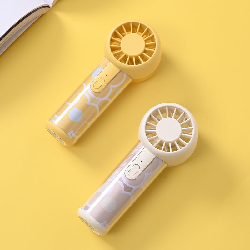 Portable Mini Hand Fan USB Rechargeable Quiet Handheld Fan with Adjustable Speeds