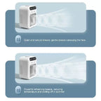 Compact Desktop Micro Air Cooler USB Powered Top-Fill Water Tank Removable Filter