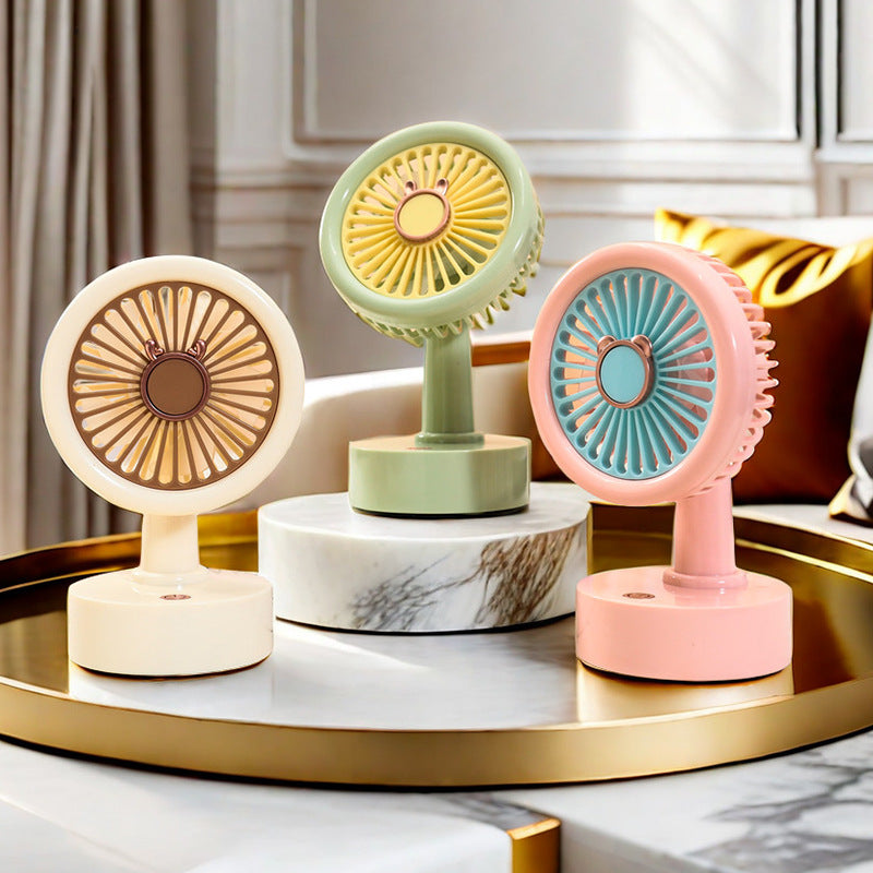 Portable Handheld Fan Monkey Design USB Rechargeable Lightweight Personal Cooling Fan