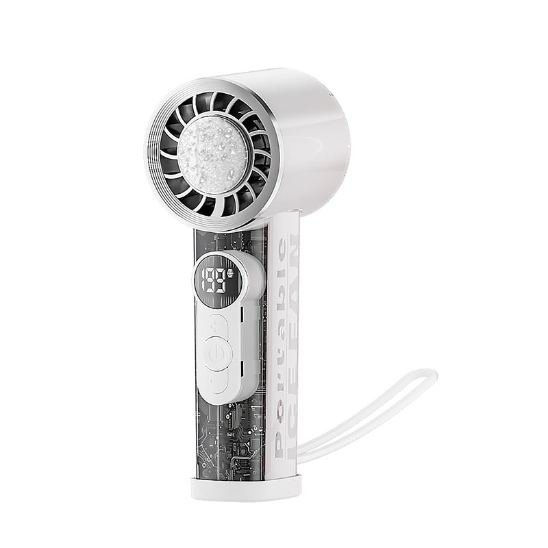 Harrow Portable Digital Mini Handheld Fan Rechargeable Lightweight Compact