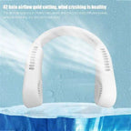 Portable Ergonomic U-Shaped Neck Cooling Fan Bladeless Hands-Free USB Rechargeable