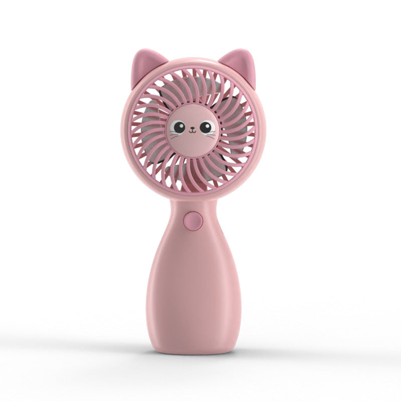 Portable Handheld Fan for Women Cat Design Compact Battery Operated