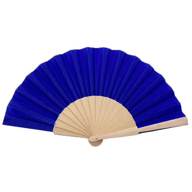 Ladies Folding Hand Fan Lightweight Breathable Fabric Elegant Design