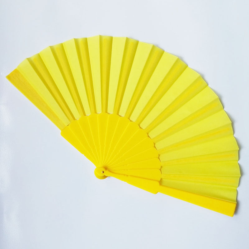 Ladies Hand Fan High-Quality Paper and Natural Wood Elegant Foldable Handheld Fan