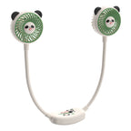 Portable Women’s Neck Fan Panda Design Lightweight Adjustable Speed Cooling Fan