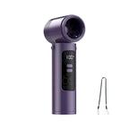 Portable Handheld Fan Rechargeable Compact Adjustable Speed with LED Display for Women