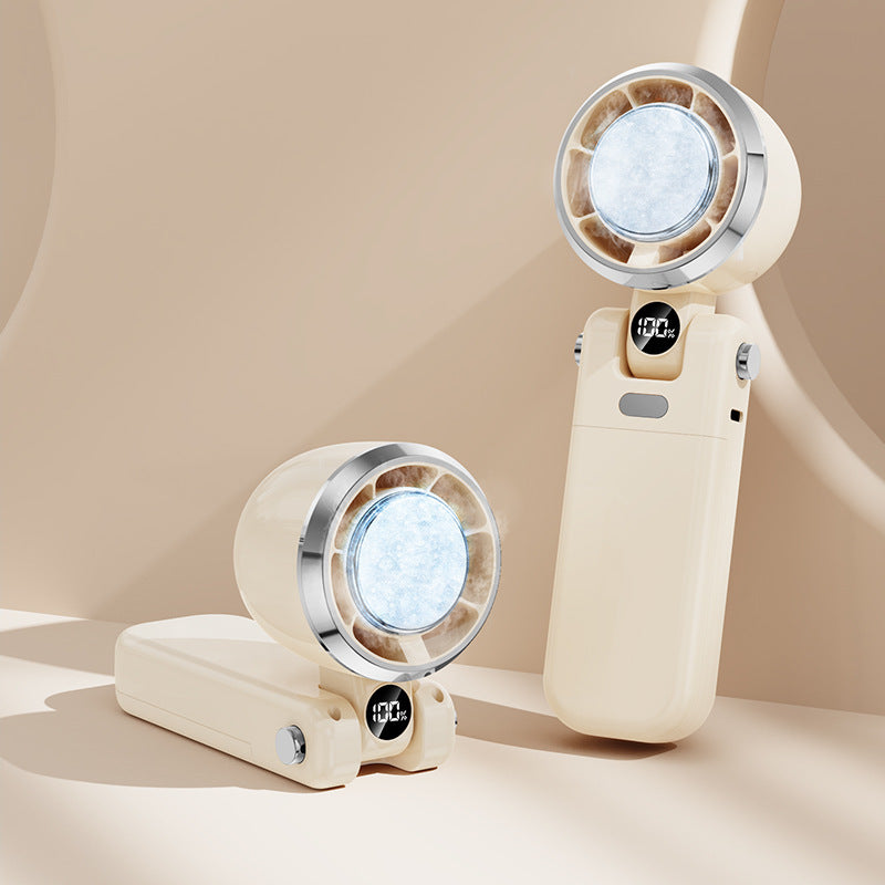 Portable Mini Air Cooler with Spray Function Compact Personal Fan