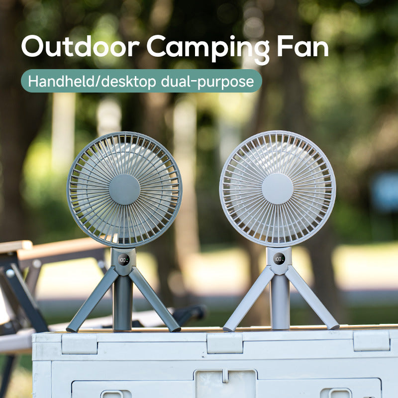 Portable Table Fan with Digital Controls USB Rechargeable Quiet Desk Fan Compact Design