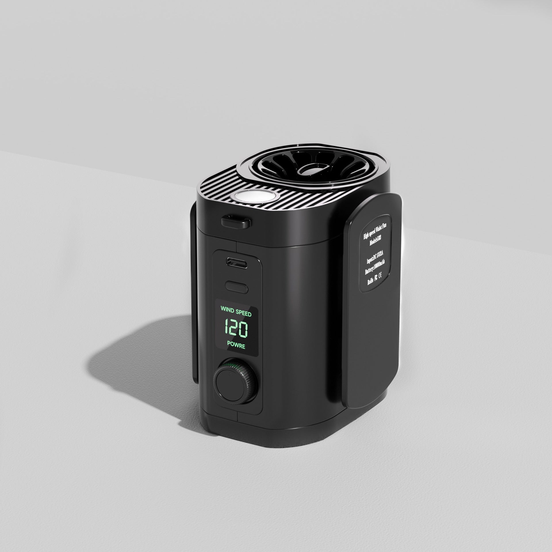 Mini Air Cooler Portable High Performance Adjustable Fan with Digital Display