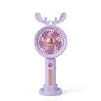 Harrow Portable Mini Fan USB Rechargeable Lightweight Quiet Operation with Fawn Design