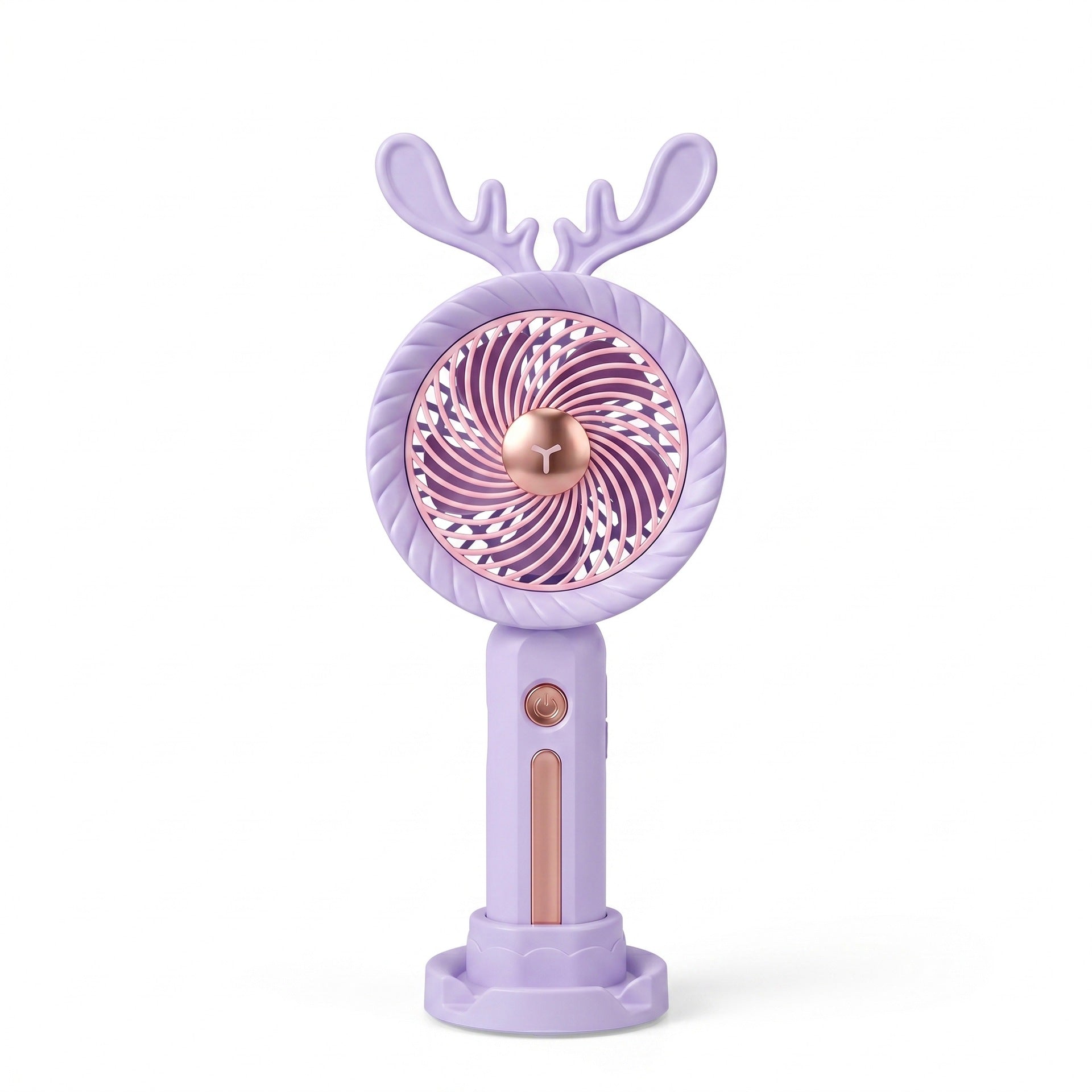 Harrow Portable Mini Fan USB Rechargeable Lightweight Quiet Operation with Fawn Design