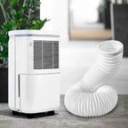 Universal Flexible Exhaust Hose 15cm Diameter Extendable 150cm for Portable AC and Dehumidifiers White