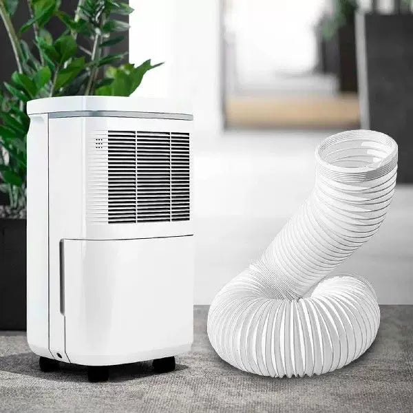 Universal Flexible Exhaust Hose 15cm Diameter Extendable 150cm for Portable AC and Dehumidifiers White