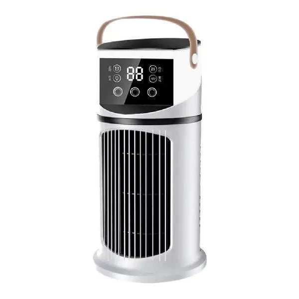 Portable Tower Evaporative Air Cooler with LED Touch Display and Programmable Thermostat